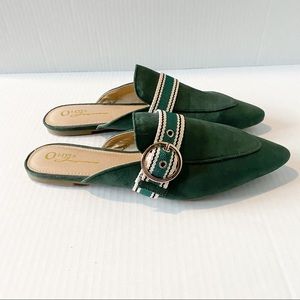 Olivia olive green mule size 9